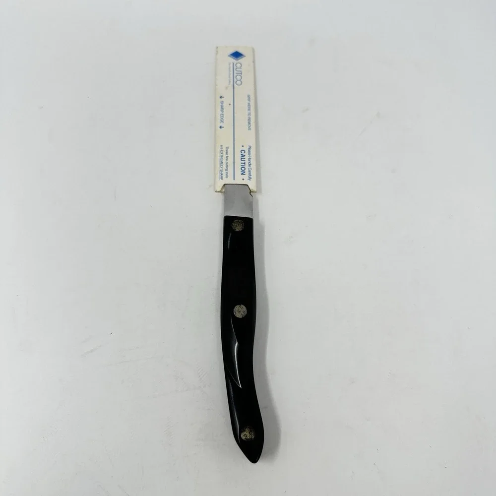Cutco 1721 KB Trimmer Knife Serrated Edge Classic Dark Brown Handle USA